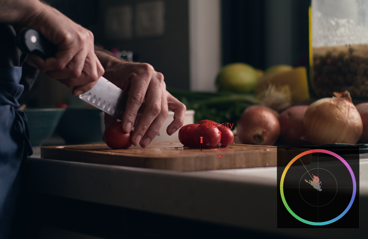 MagicGrade Density control applied to a colour-graded frame